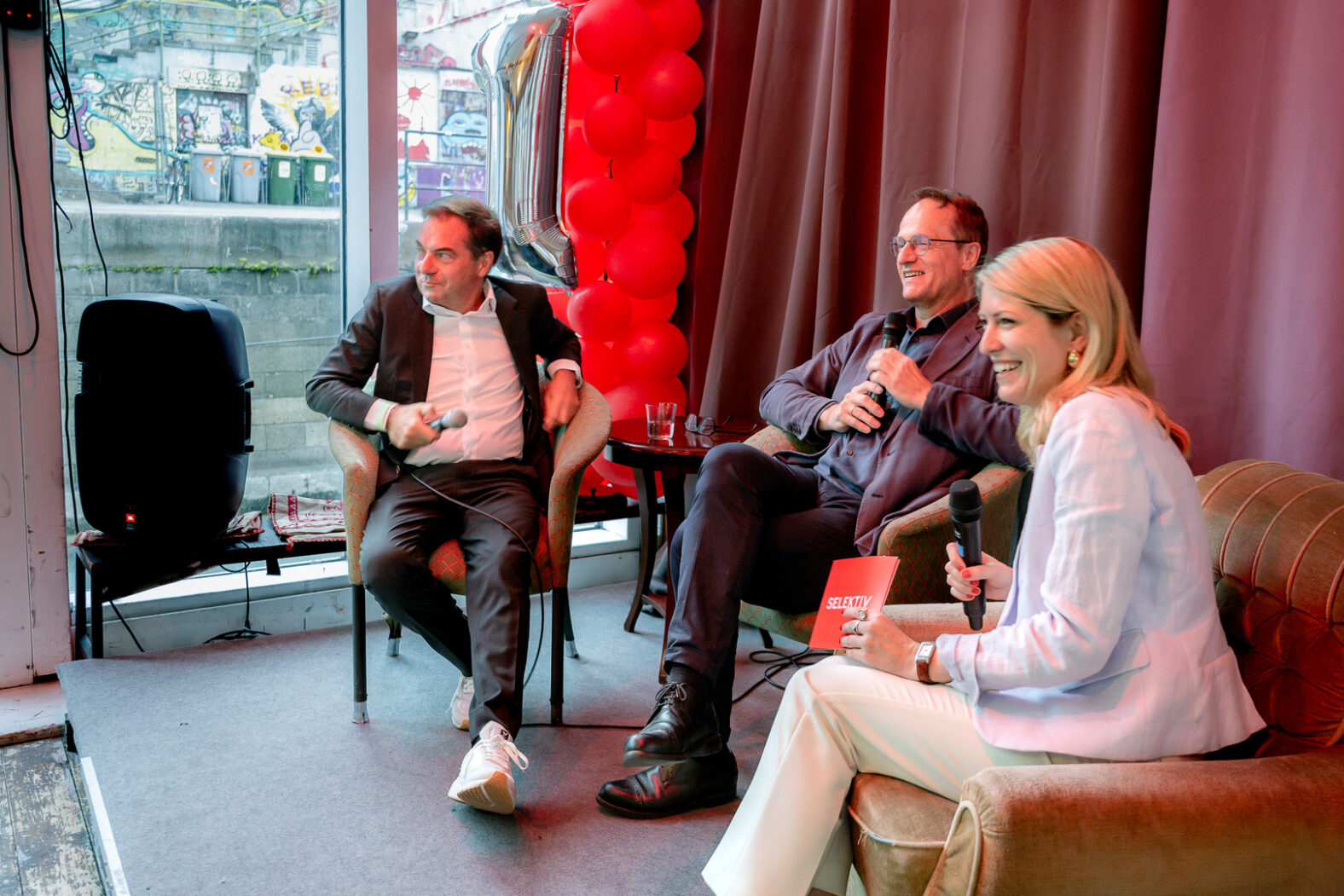 Rainer Nowak, Markus Hengstschläger, Sara Grasel © Katharina Schiffl